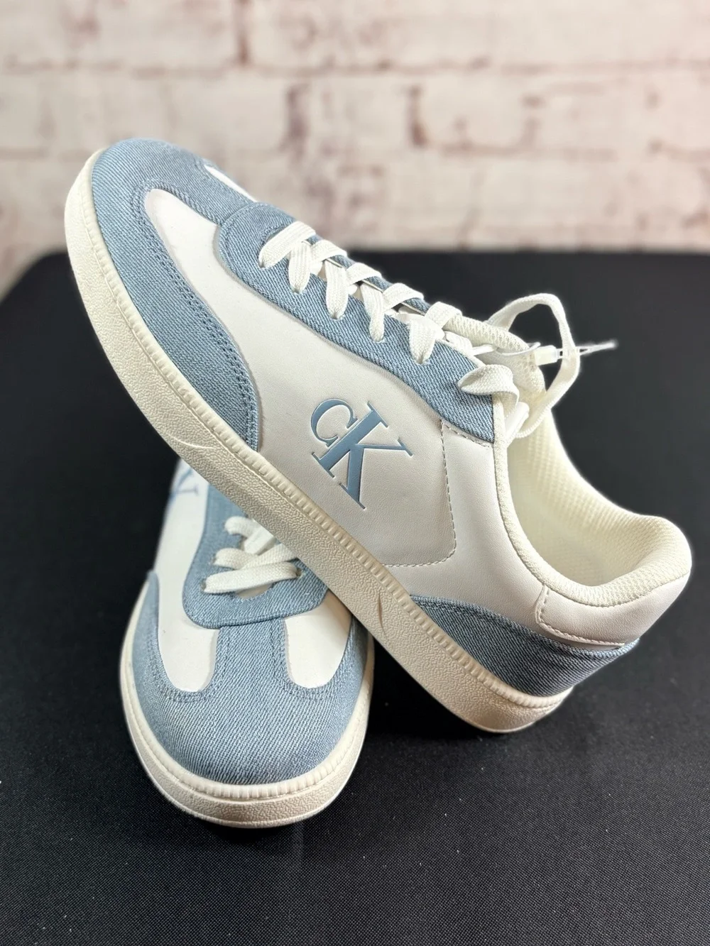 Calvin Klein women Denim Blue & White CK Accent Sneakers